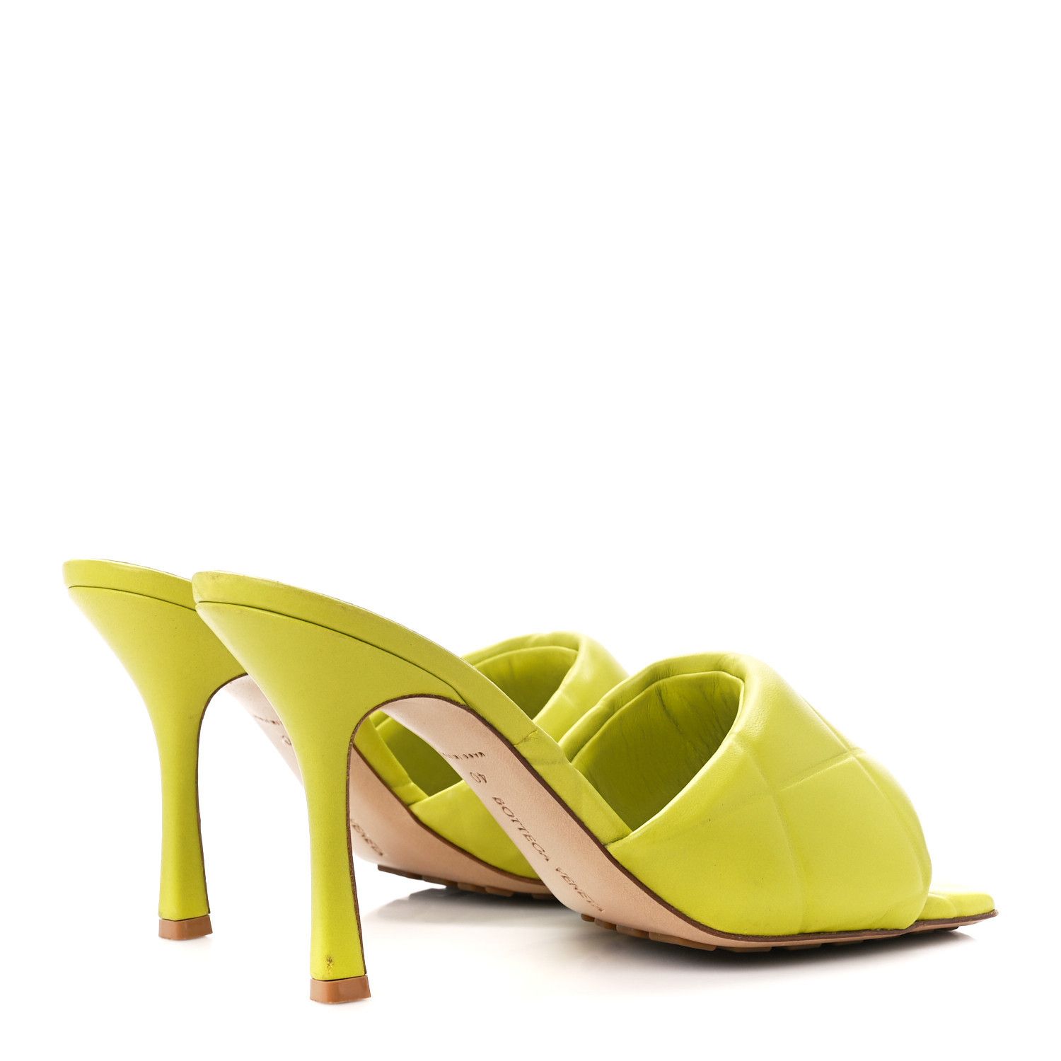 Bottega Veneta o1mle0325 Lido Mule Sandals in Kiwi Size US 9.5 / IT 39.5 - 5 Thumbnail