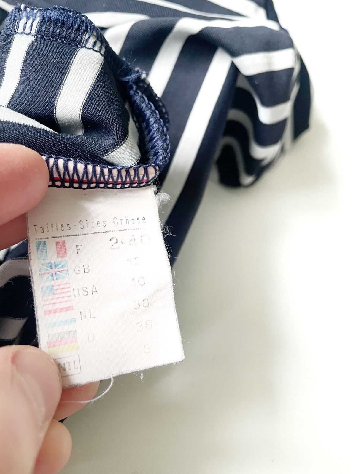 Designer × Saint James Saint James Women Blue & White Long Sleeve Size S France Size S / US 4 / IT 40 - 9 Thumbnail