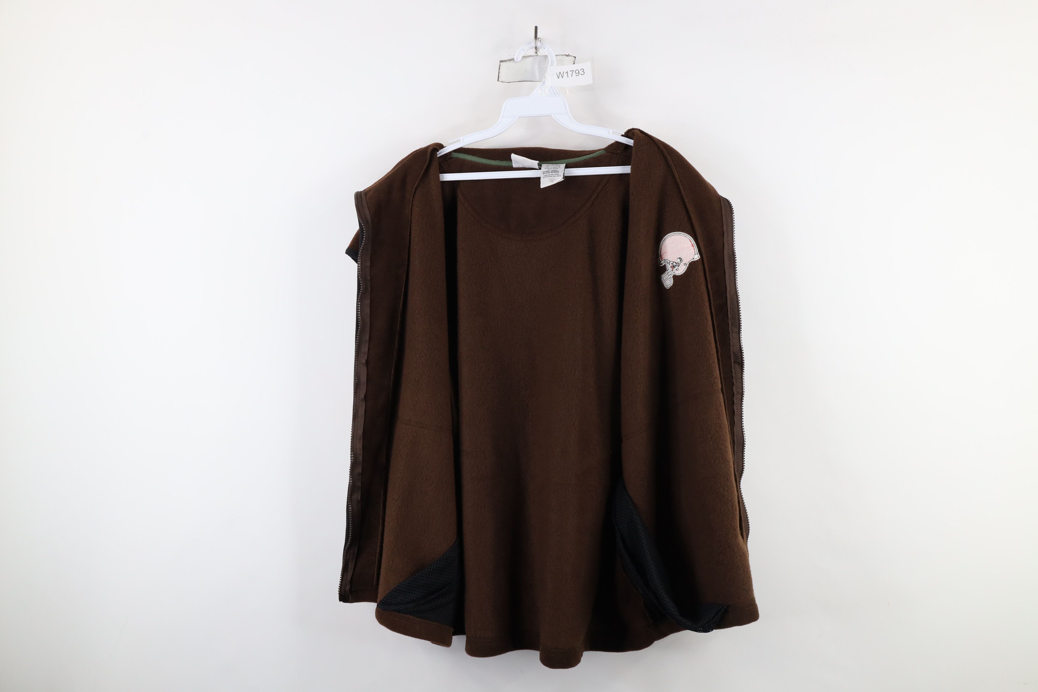 Vintage Vintage Y2K 2000 Browns Football Full Zip Fleece Vest Jacket Size US XL / EU 56 / 4 - 7 Thumbnail
