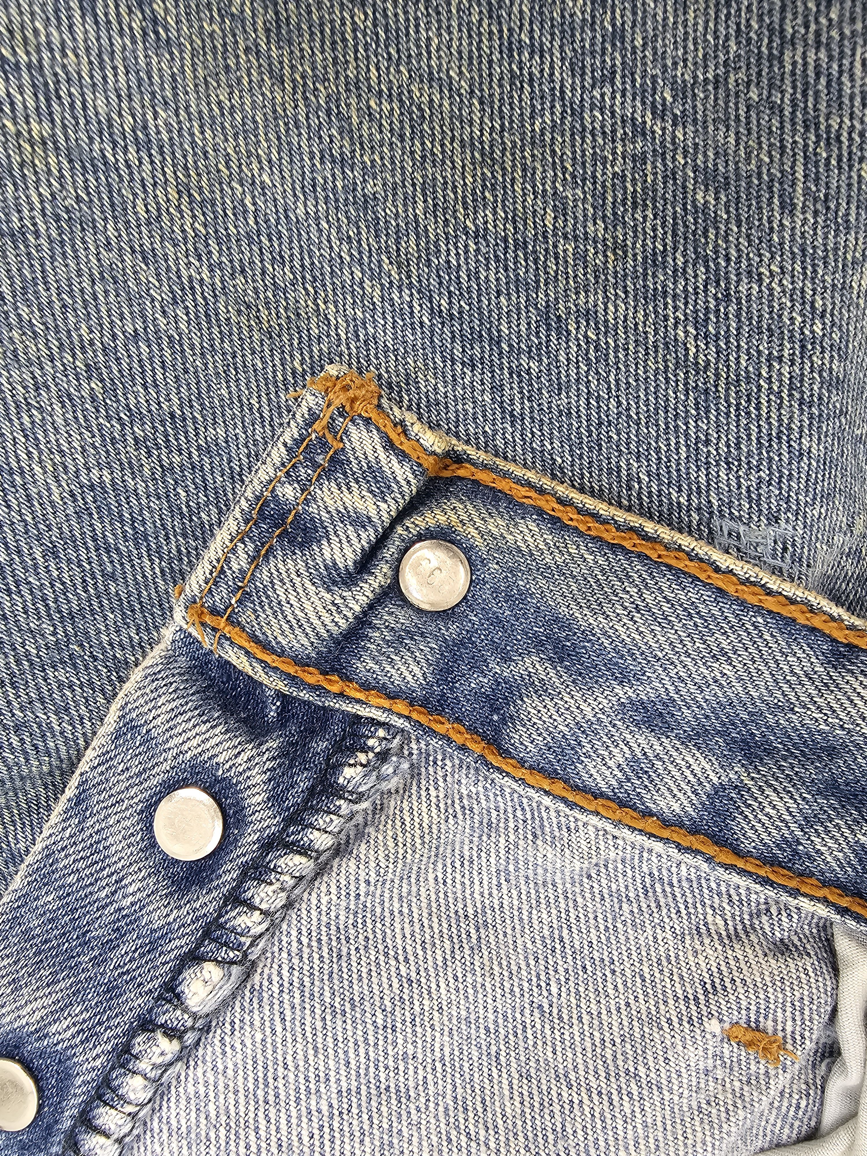 Levi's Vtg 90's LEVIS 501 Light Wash Ripped Size 33X33 Jeans L0414 Size US 33 - 13 Thumbnail