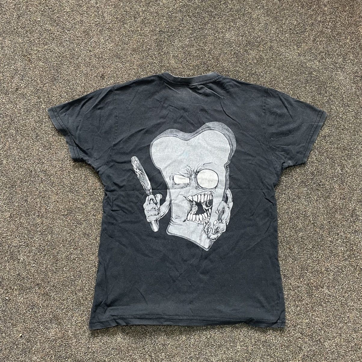 Vintage Vintage 90s Butter Bread Graphic Tee Punk Goth Alt Baggy S Size US S / EU 44-46 / 1 - 9 Thumbnail