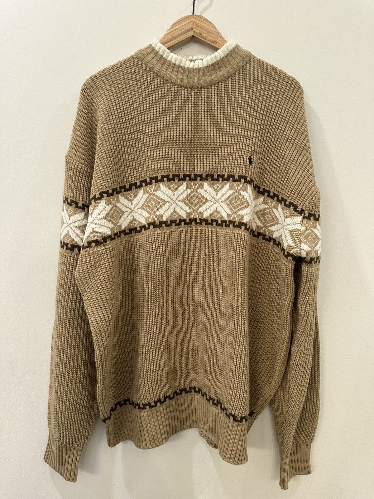 Polo Ralph Lauren Vintage Polo Ralph Lauren Fair Isle Sweater Snowflake XL Size US XL / EU 56 / 4 - 1 Thumbnail