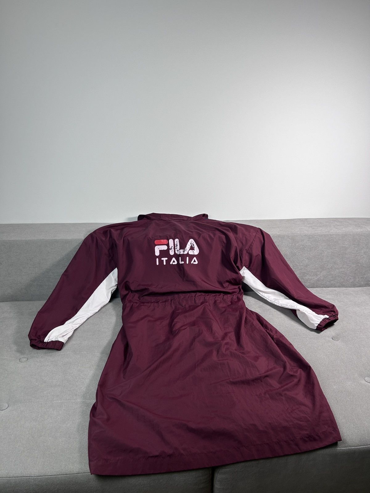 Fila × Japanese Brand × Vintage 90s FILA Nylon Jacket Coat Size US L / EU 52-54 / 3 - 3 Thumbnail