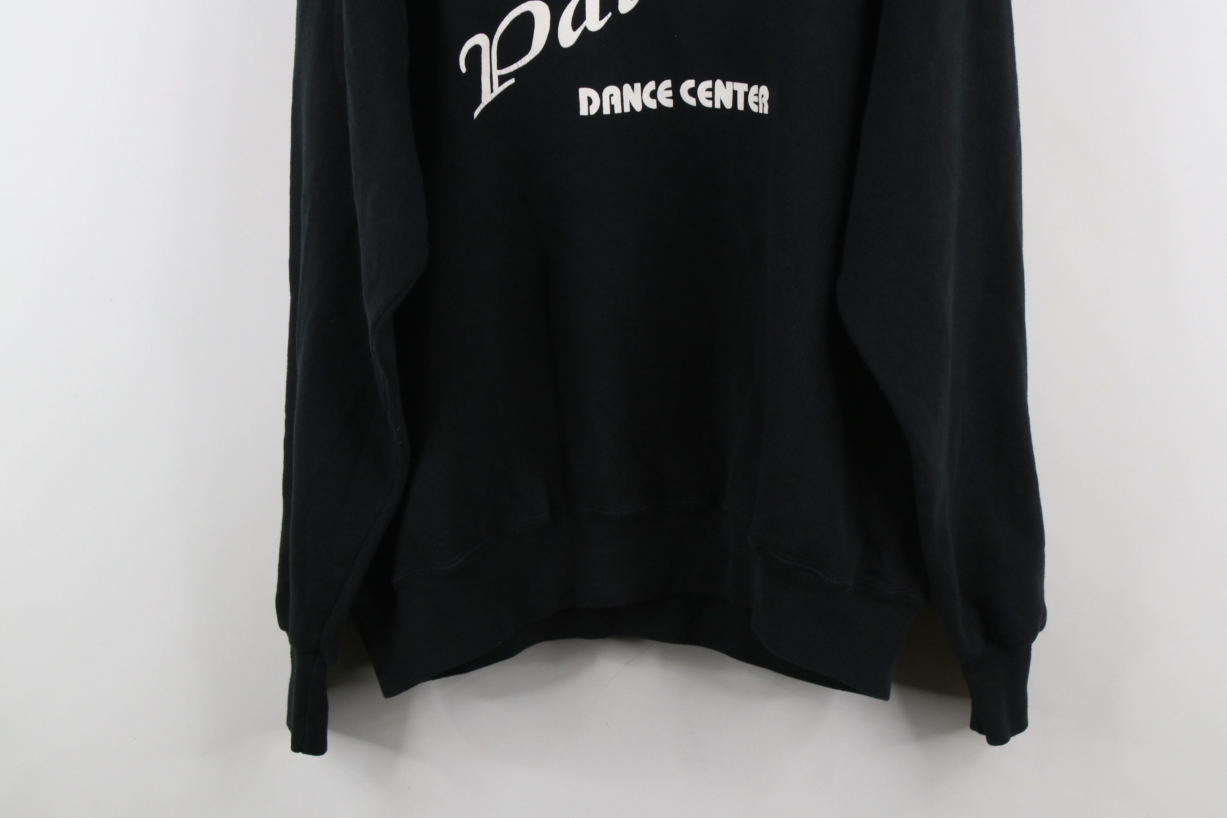 Vintage Vintage 90s Pattys Dance Center Hoodie Sweatshirt Black USA Size US XL / EU 56 / 4 - 13 Thumbnail