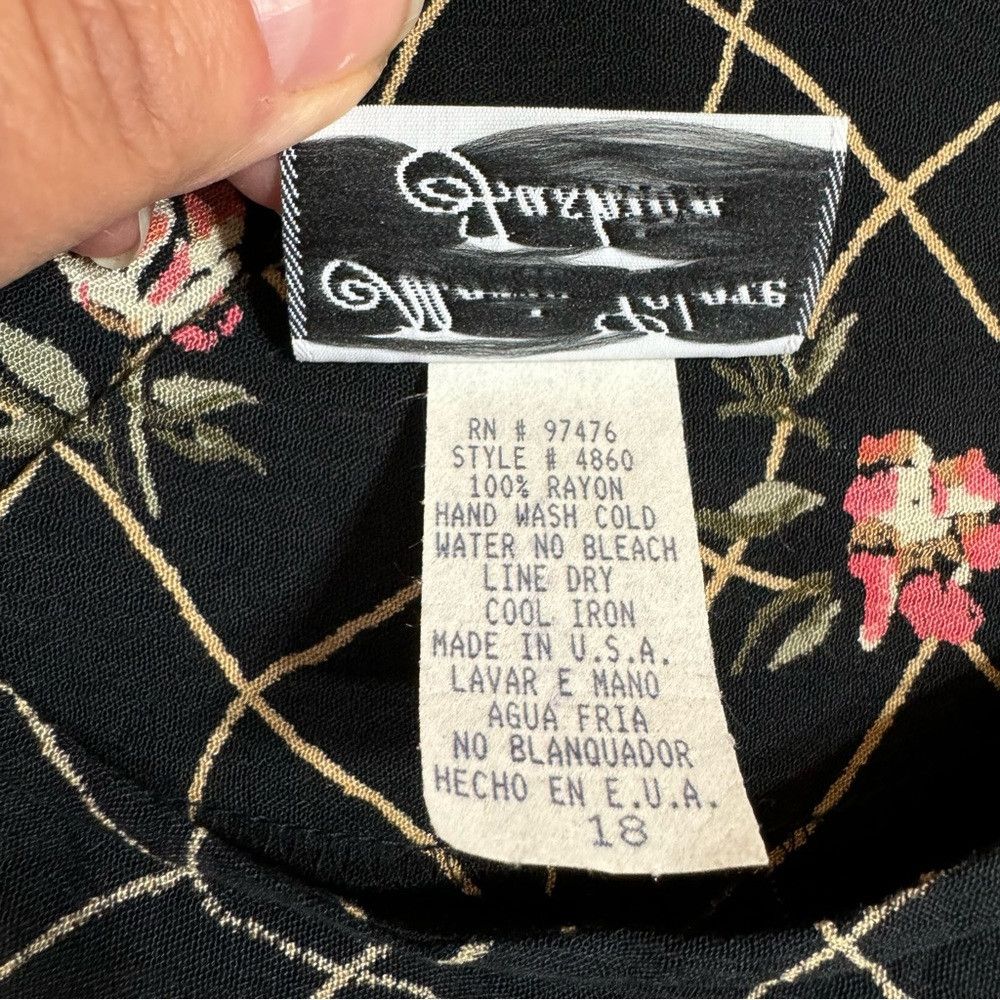 Other NWT New Vintage Marie Clare Fashion Top Made In USA Size 18 Size XXL / US 16-18 / IT 52-54 - 7 Thumbnail