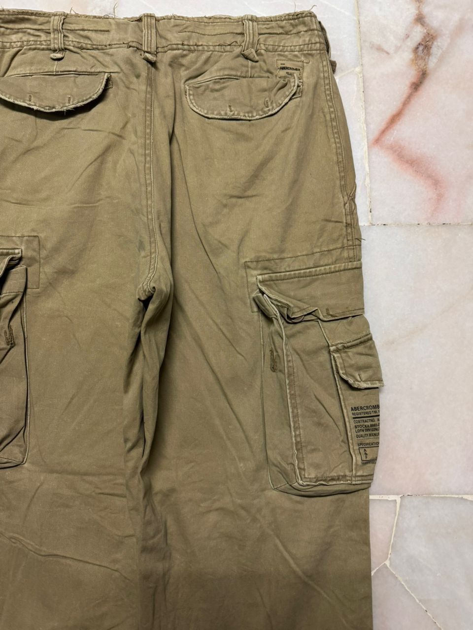 20471120 Baggy💥Vintage Abercrombie Tactical Cargo Big Pocket Distress Size US 32 / EU 48 - 22 Thumbnail