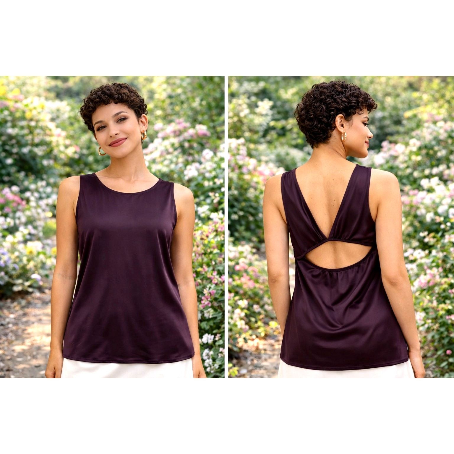 Free People Free People Take You There Open Back Cami Wine M Size M / US 6-8 / IT 42-44 - 1 Thumbnail