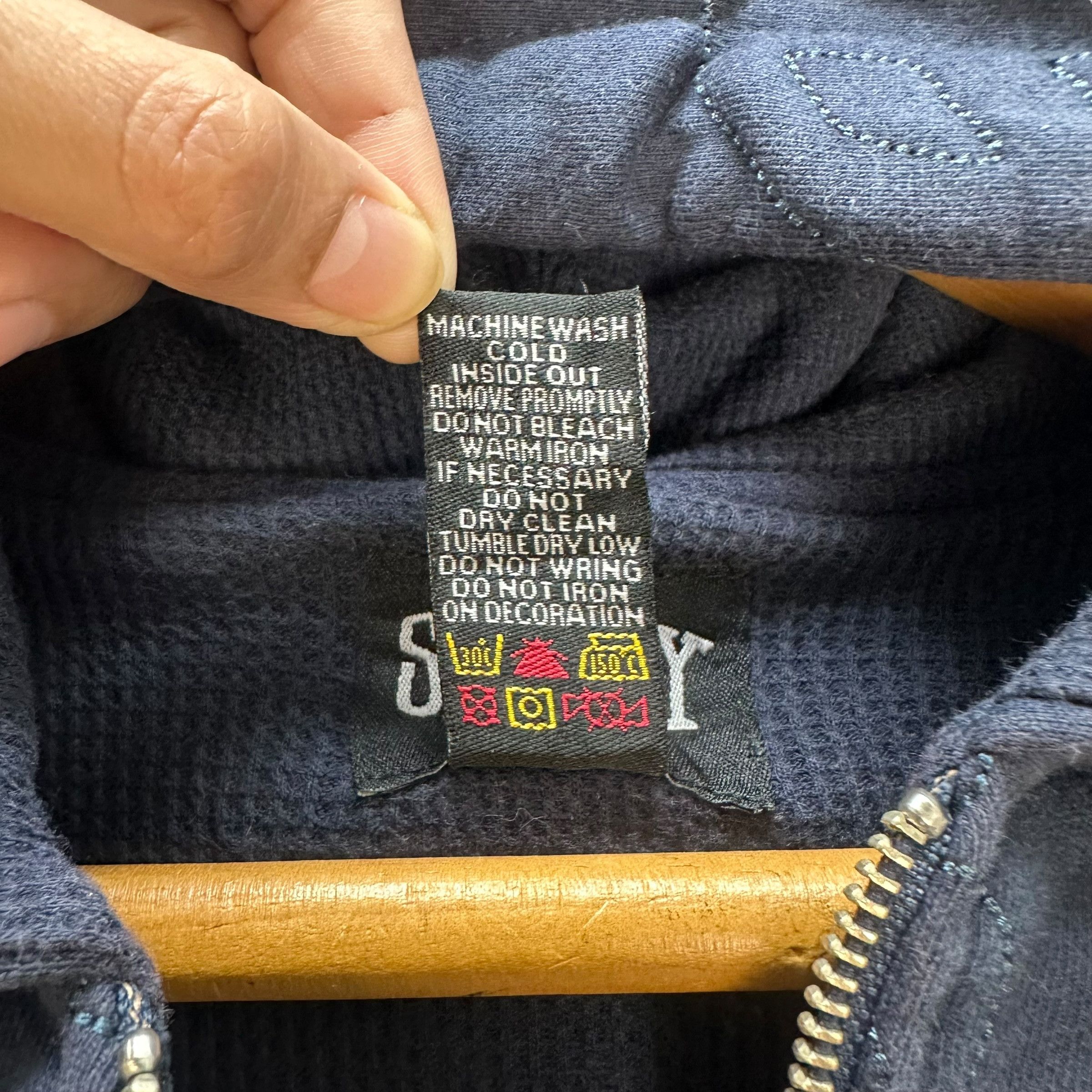 Stussy STUSSY ALLOVER STITCHES LOGO ZIPPER HOODIES #8904-037 Size US S / EU 44-46 / 1 - 7 Thumbnail