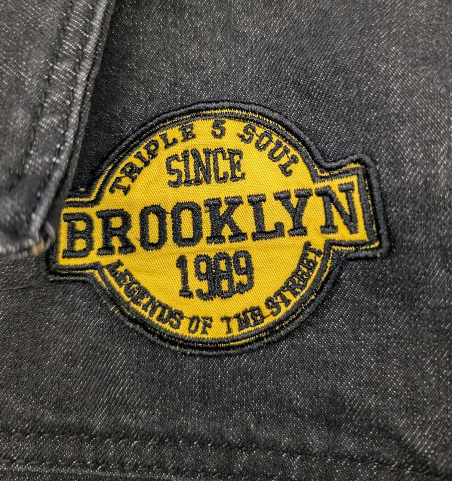 Other Y2K Triple Five Soul Brooklyn New York Black Denim Jacket Size US M / EU 48-50 / 2 - 4 Thumbnail