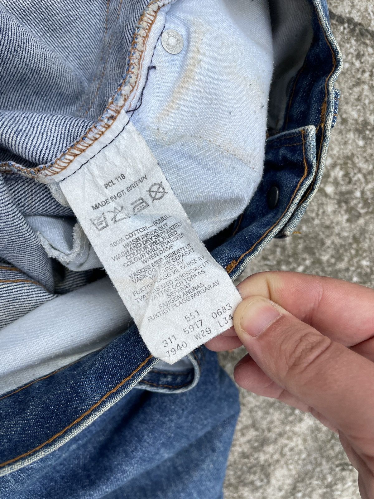 Levi's × Vintage Vintage 80s Levis 551 Denim Pants Rare Jeans Size US 29 - 8 Thumbnail