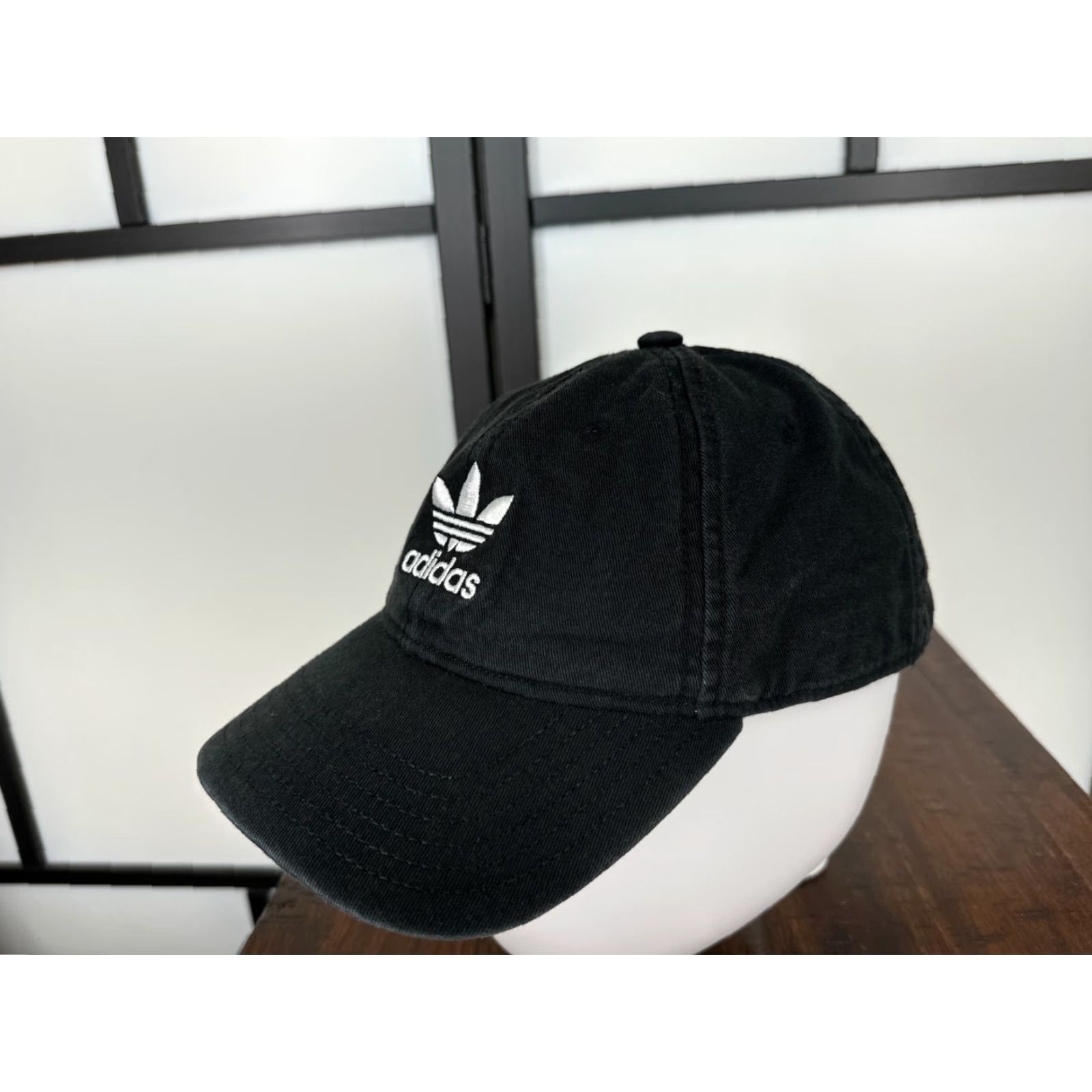 Adidas adidas Hat Cap Strap Back Adult One Size Black Cotton Twill Embroidered Baseball Cap Logo Adjustable Men Mens Size ONE SIZE - 3 Thumbnail
