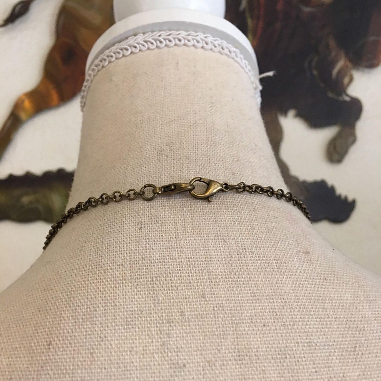 Jewelry Aged brass tone dangle bead medallion necklace Size ONE SIZE - 5 Thumbnail