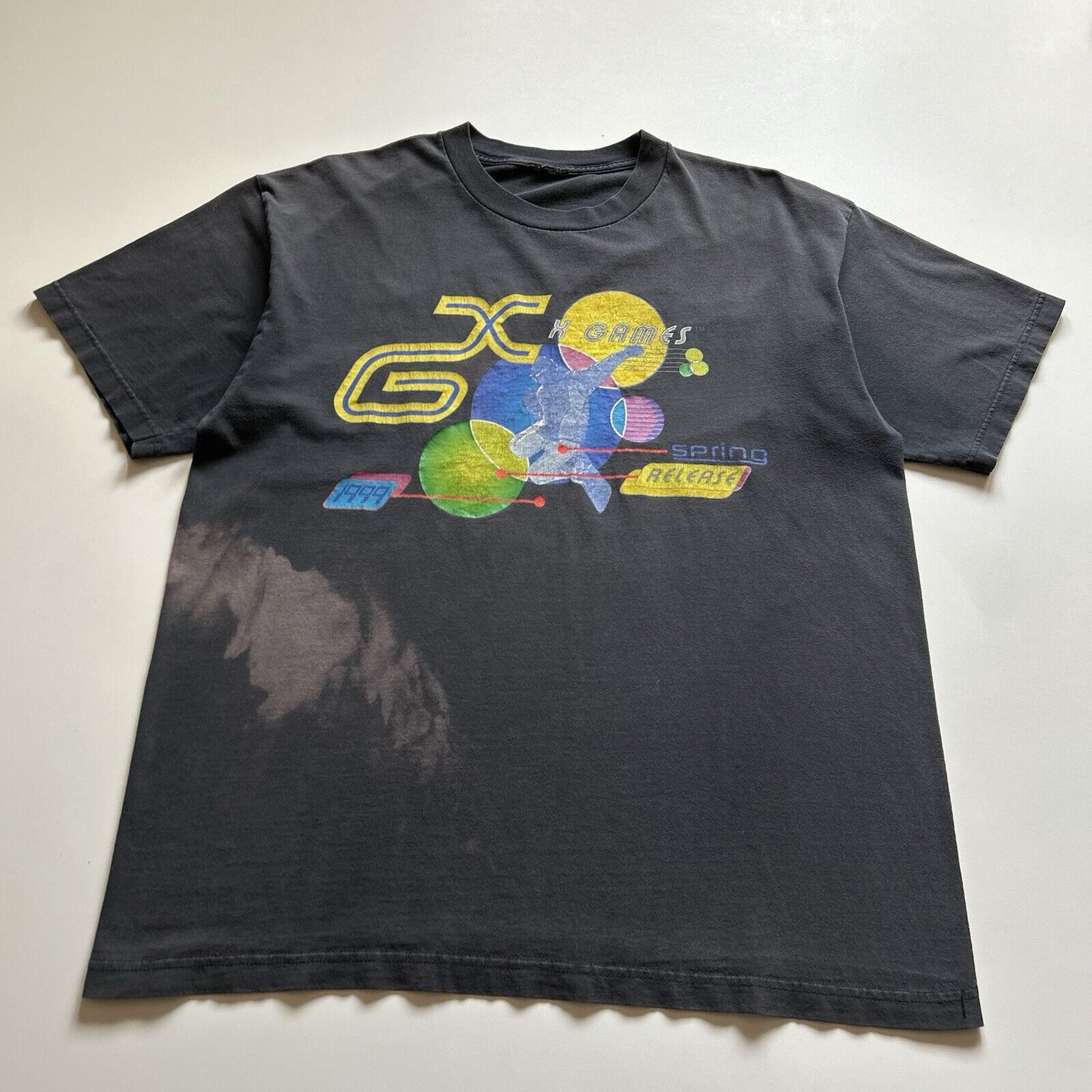 Vintage Vintage 1999 X Games T Shirt XL 90s Faded Black Extreme Art Size US XL / EU 56 / 4 - 1 Thumbnail
