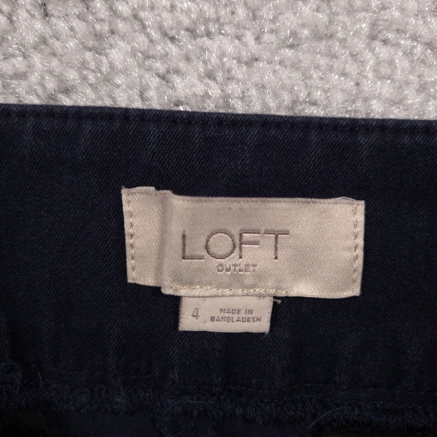 Loft LOFT Outlet Pants Womens 4 Blue Modern Skinny Ankle Zip Pocket Stretch Casual Cropped Size 27" / US 4 / IT 40 - 4 Thumbnail