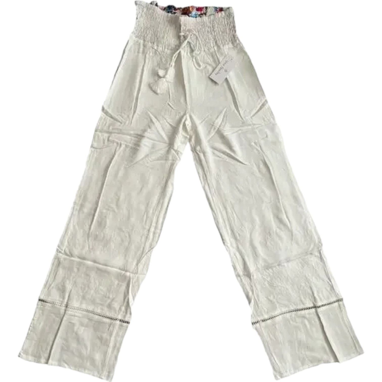 Vera Bradley VERA BRADLEY Claudine Ivory Palazzo Pant w/ Tags, Small Size 28" / US 6 / IT 42 - 1 Thumbnail