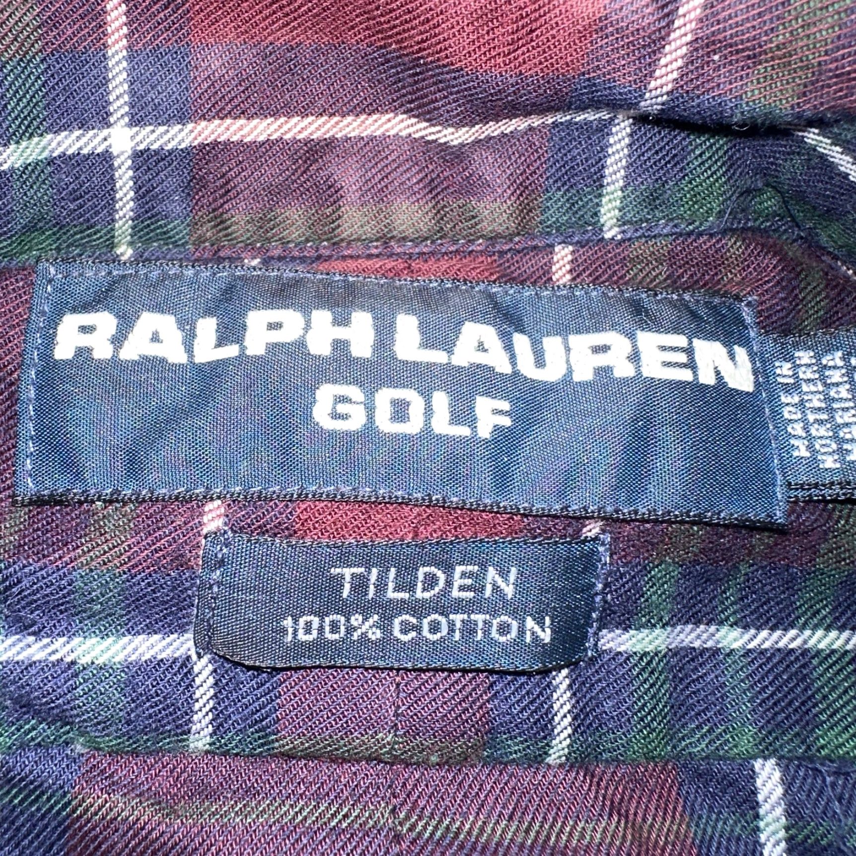 Polo Ralph Lauren Vintage Polo Ralph Lauren Shirt Mens Large Red Blue Plaid Tilden Golf Crest Size US L / EU 52-54 / 3 - 7 Thumbnail
