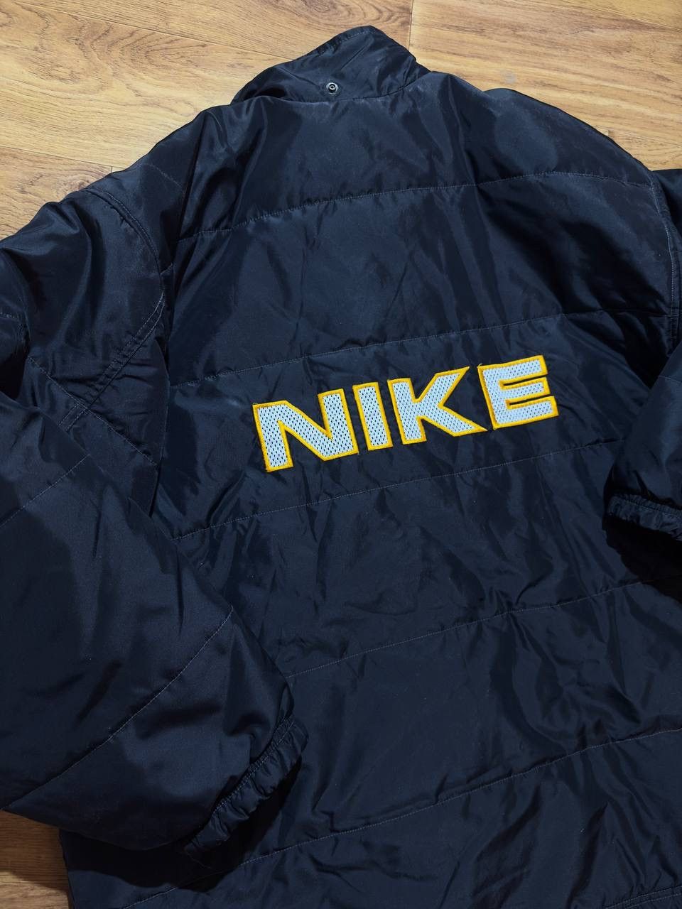 Vintage Nike Puffer Jacket Down 90s Big Embroidered Logo