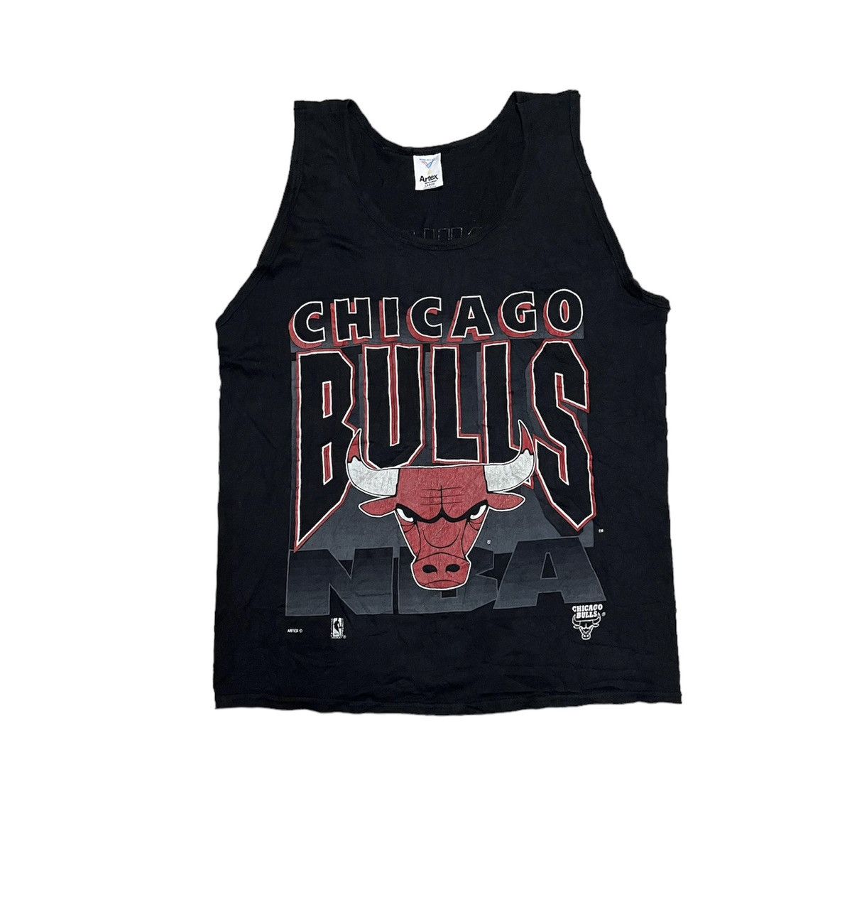 image of VTG Chicago Bulls Sleeveless in Black, Men's (Size Large)