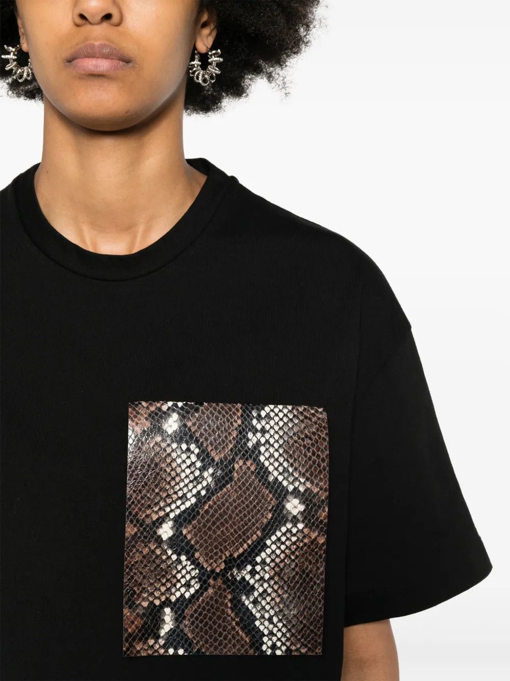 Jil Sander o1mt1gz0625 T-Shirt in Black Size S / US 4 / IT 40 - 4 Thumbnail