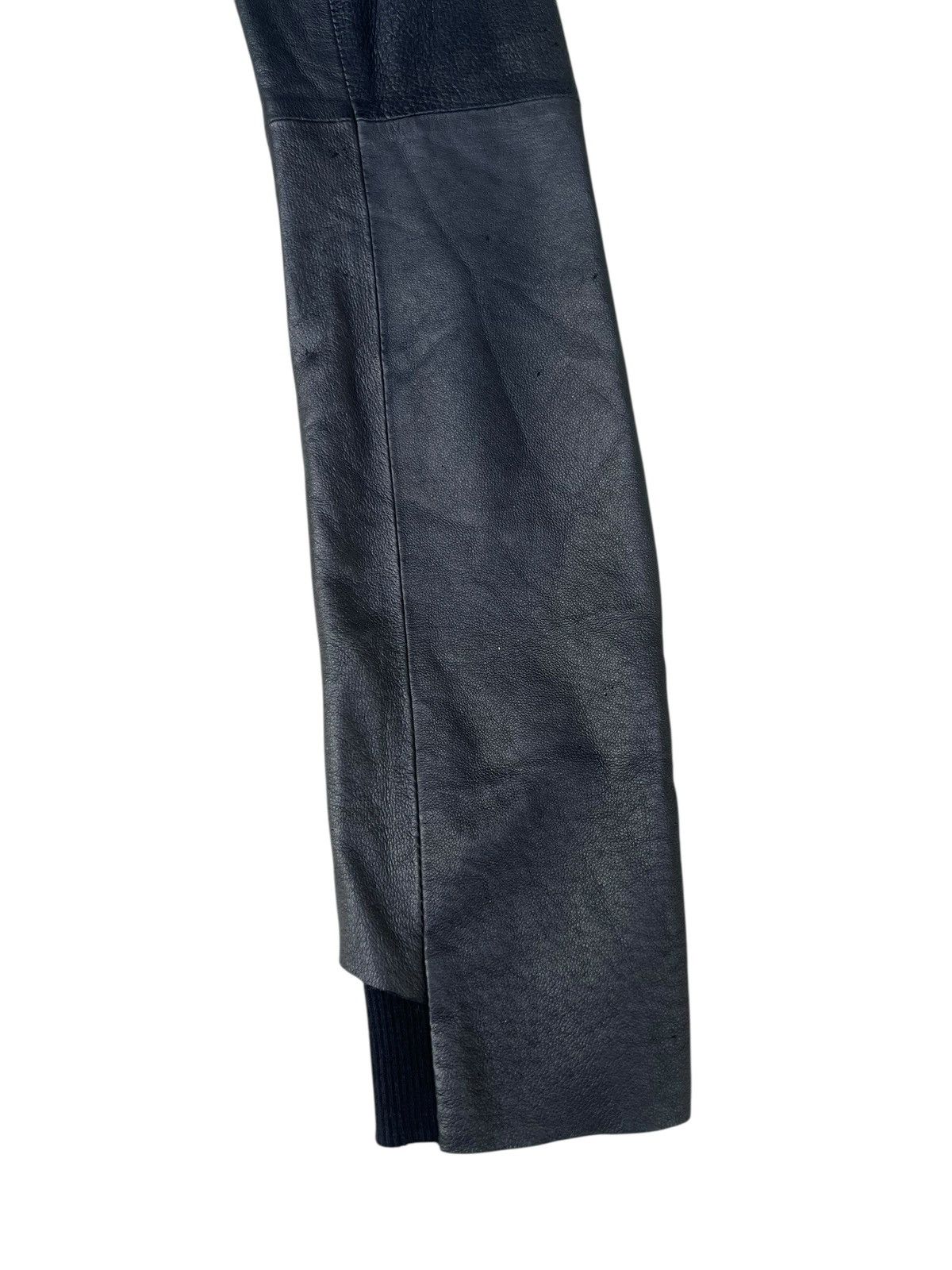 Ekam EKAM Distressed Pigskin Leather Asymmetrical Jacket Size US S / EU 44-46 / 1 - 13 Thumbnail