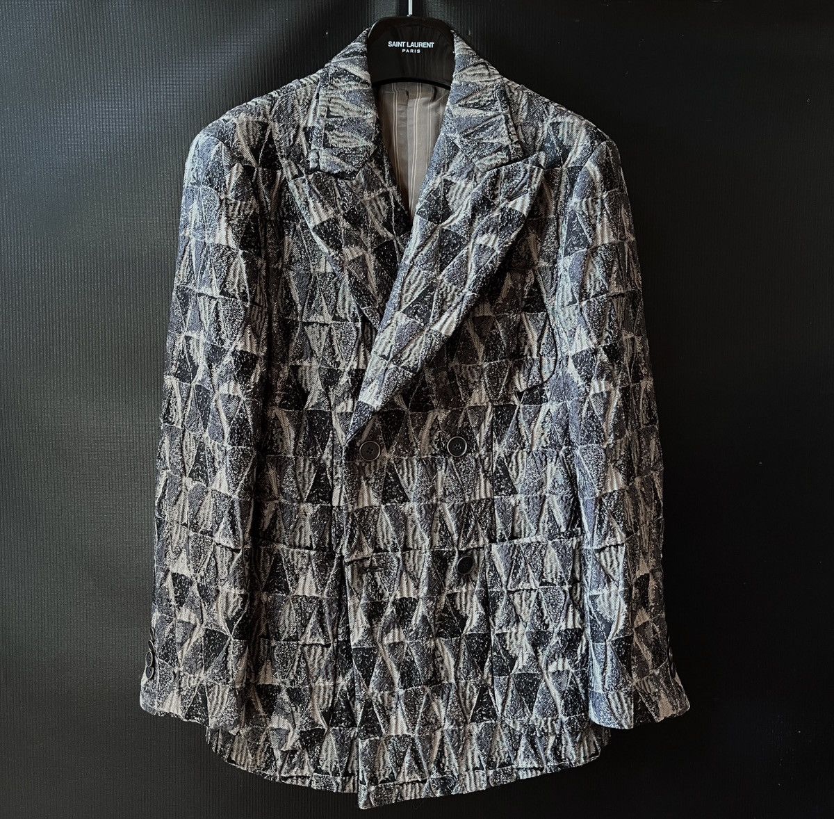 Giorgio Armani Giorgio Armani 17 FW Runway Jacquard Quilted Double Jacket Size 46R - 9 Thumbnail