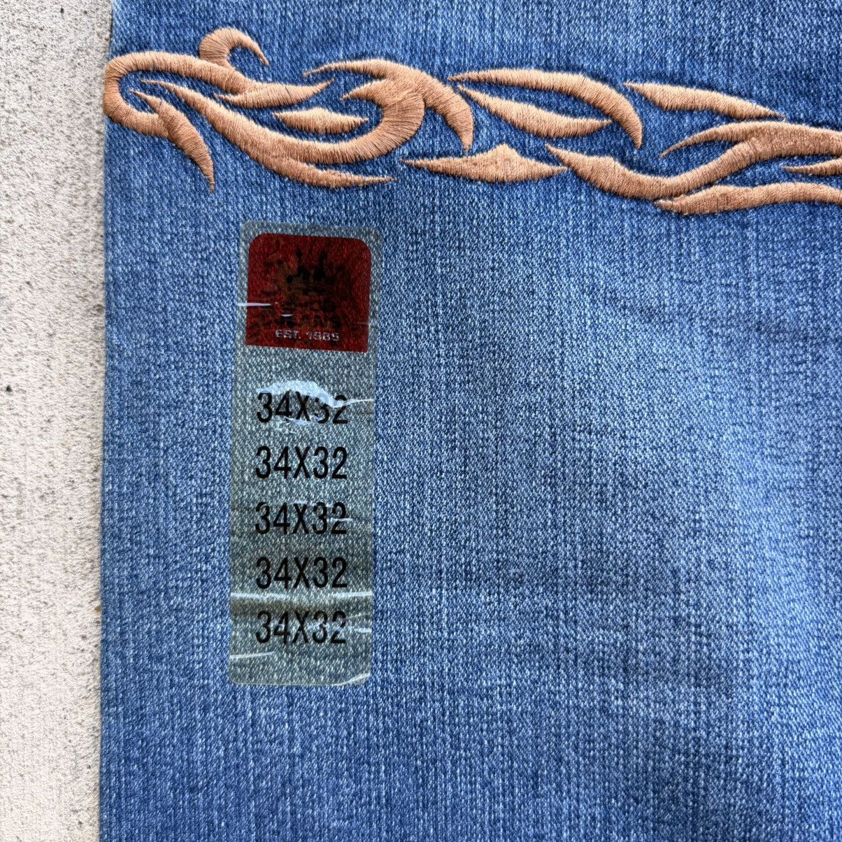 JNCO Rare Vintage JNCO Denim Tribal Wide Leg 90's 34 x 30 Size US 34 / EU 50 - 10 Thumbnail