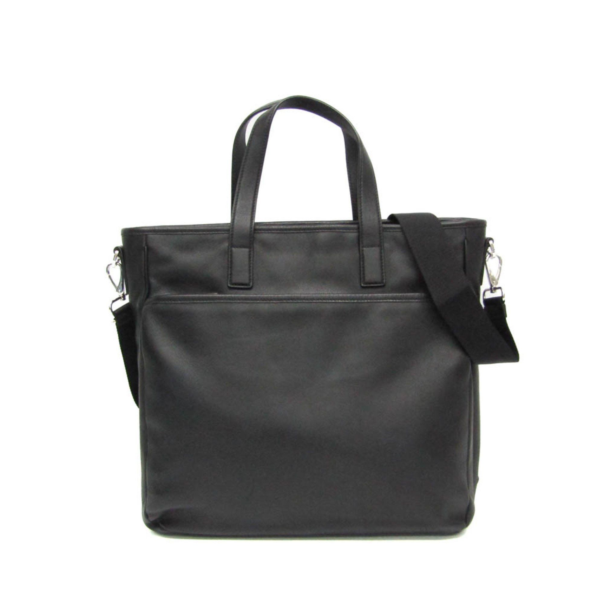 Prada Prada Men's Leather Handbag,Shoulder Bag Black Size ONE SIZE - 1 Thumbnail