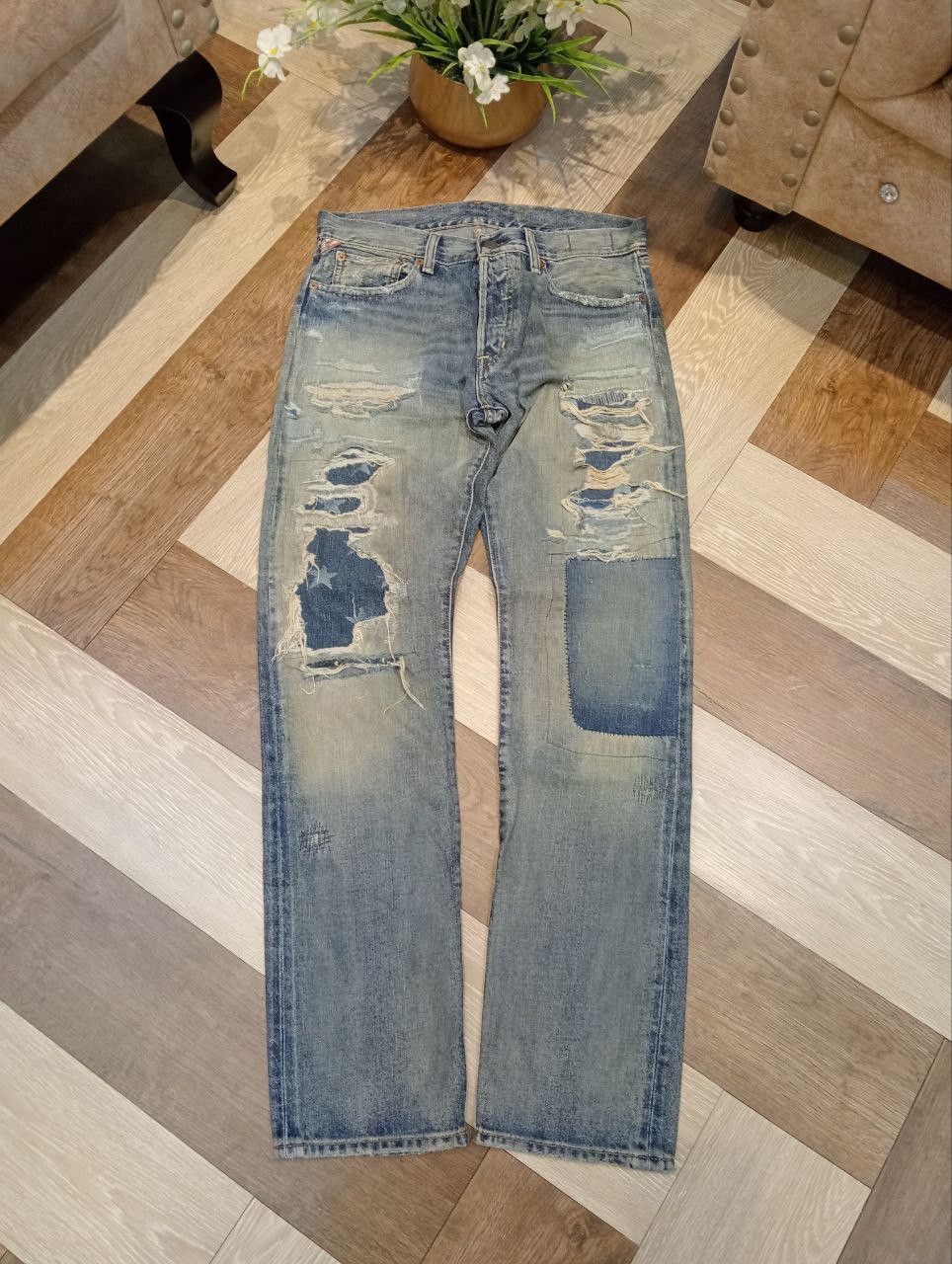 Denim & Supply Ralph Lauren DENIM & SUPPLY RAPLH LAUREN PROSPECT SLIM LIGHT WEIGHT JEANS Size US 32 / EU 48 - 1 Thumbnail