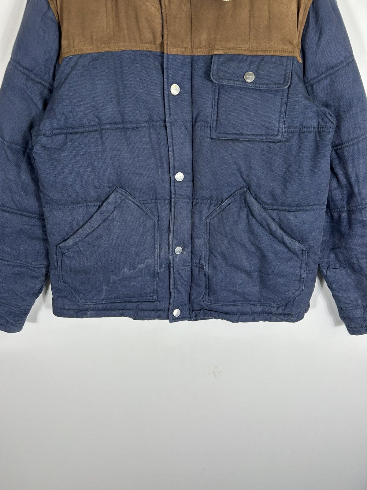Zara 🔥Zara Man Denim Zipper Puffer Jacket Size US L / EU 52-54 / 3 - 5 Thumbnail