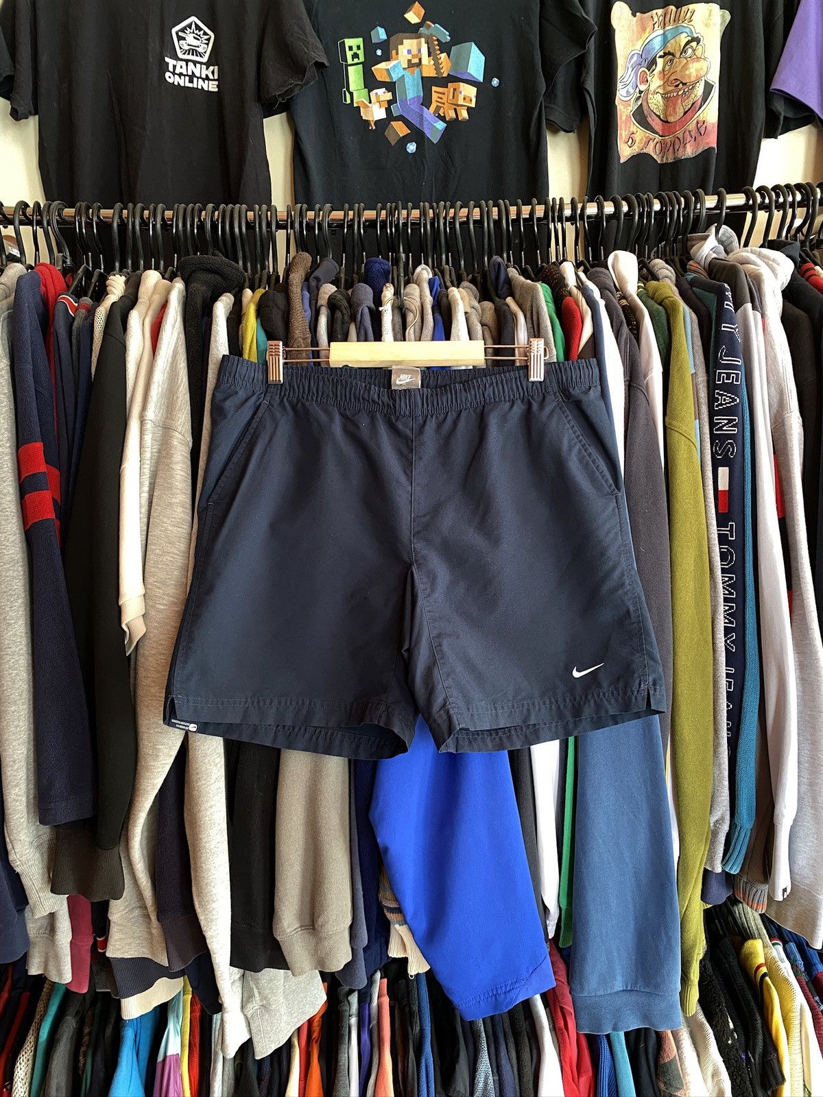 Nike NIKE VINTAGE NYLON SHORTS Y2k Size US 31 - 1 Thumbnail