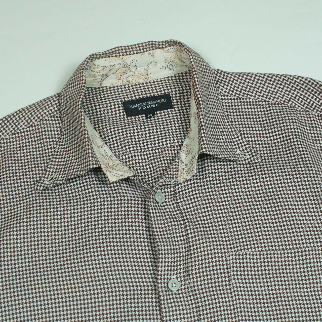 Kansai Yamamoto *NoTariff Kansai Yamamoto Homme Houndstooth Shirt Size US M / EU 48-50 / 2 - 4 Thumbnail