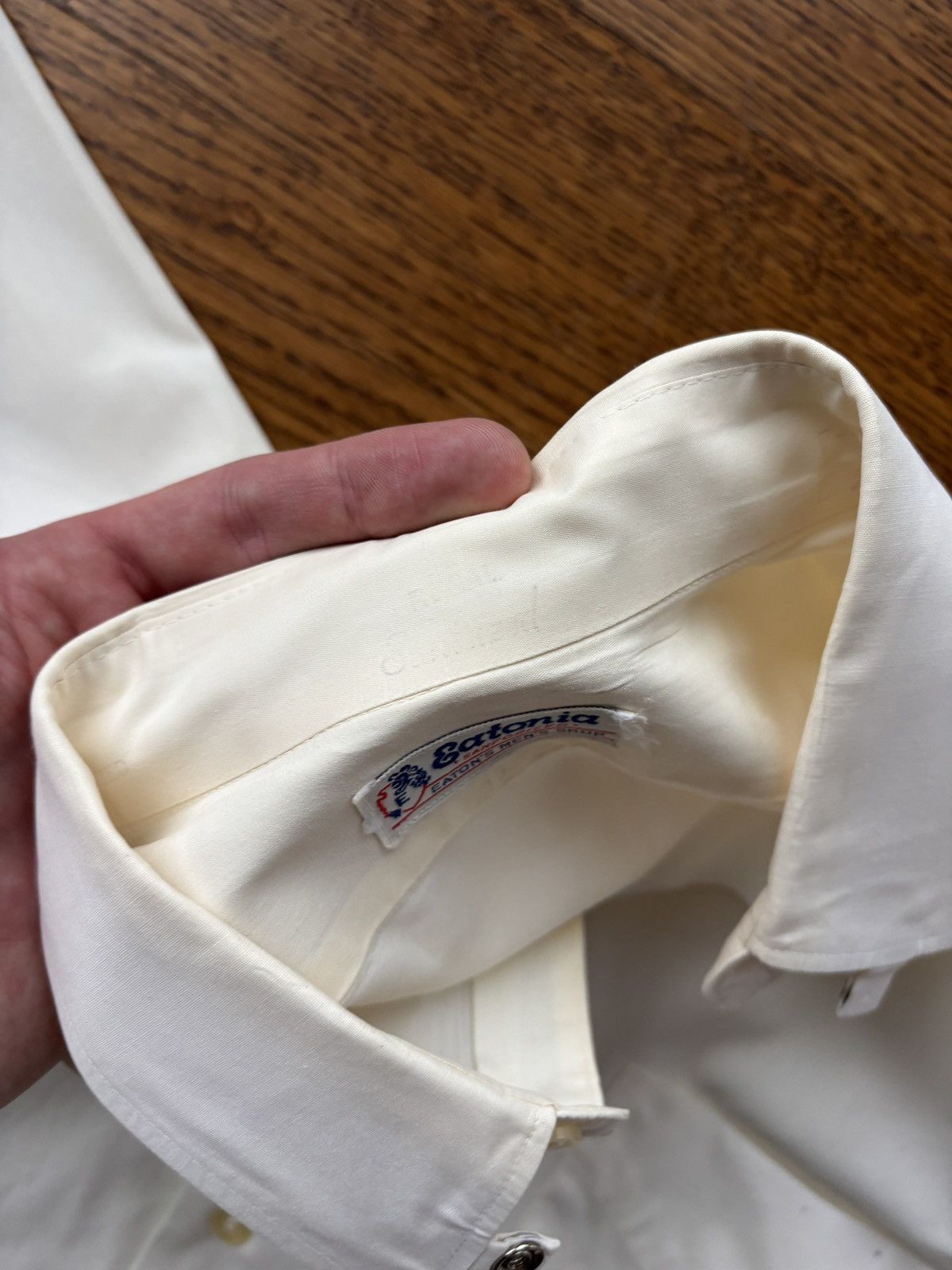 Arrow × Eaton × Vintage 1950s Sheer Shortsleeve Shirt Vintage Eatonia Sanfor Snap Bu Size US S / EU 44-46 / 1 - 6 Thumbnail
