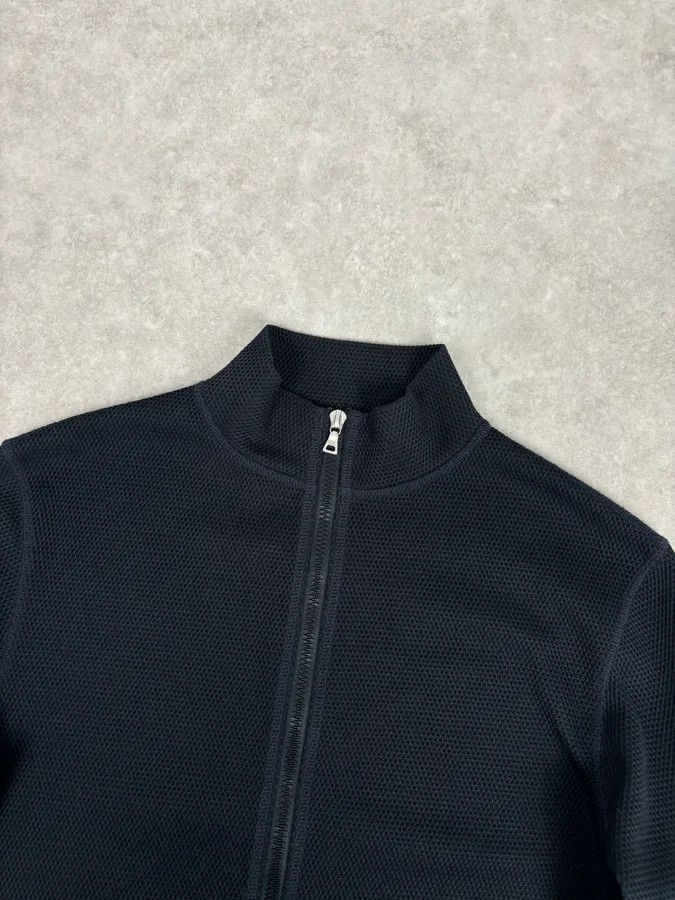 Prada SS1999 Prada Navy Wool Textured Classy Zip-up Sweater Size US S / EU 44-46 / 1 - 4 Thumbnail