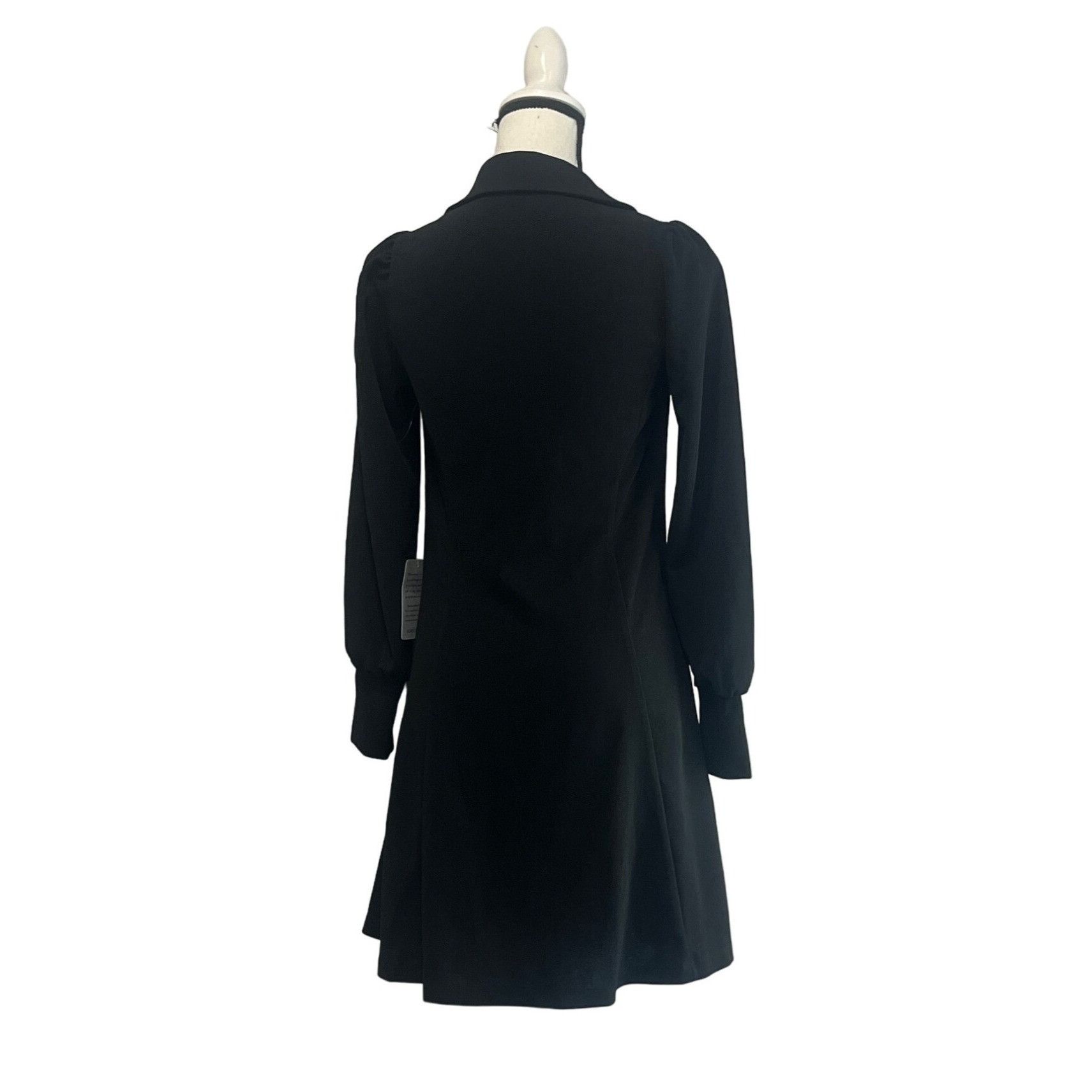 Other Marina Women’s Long Sleeve Fitted Mini Blazer Dress, Black, Size XS / US 0-2 / IT 36-38 - 5 Thumbnail