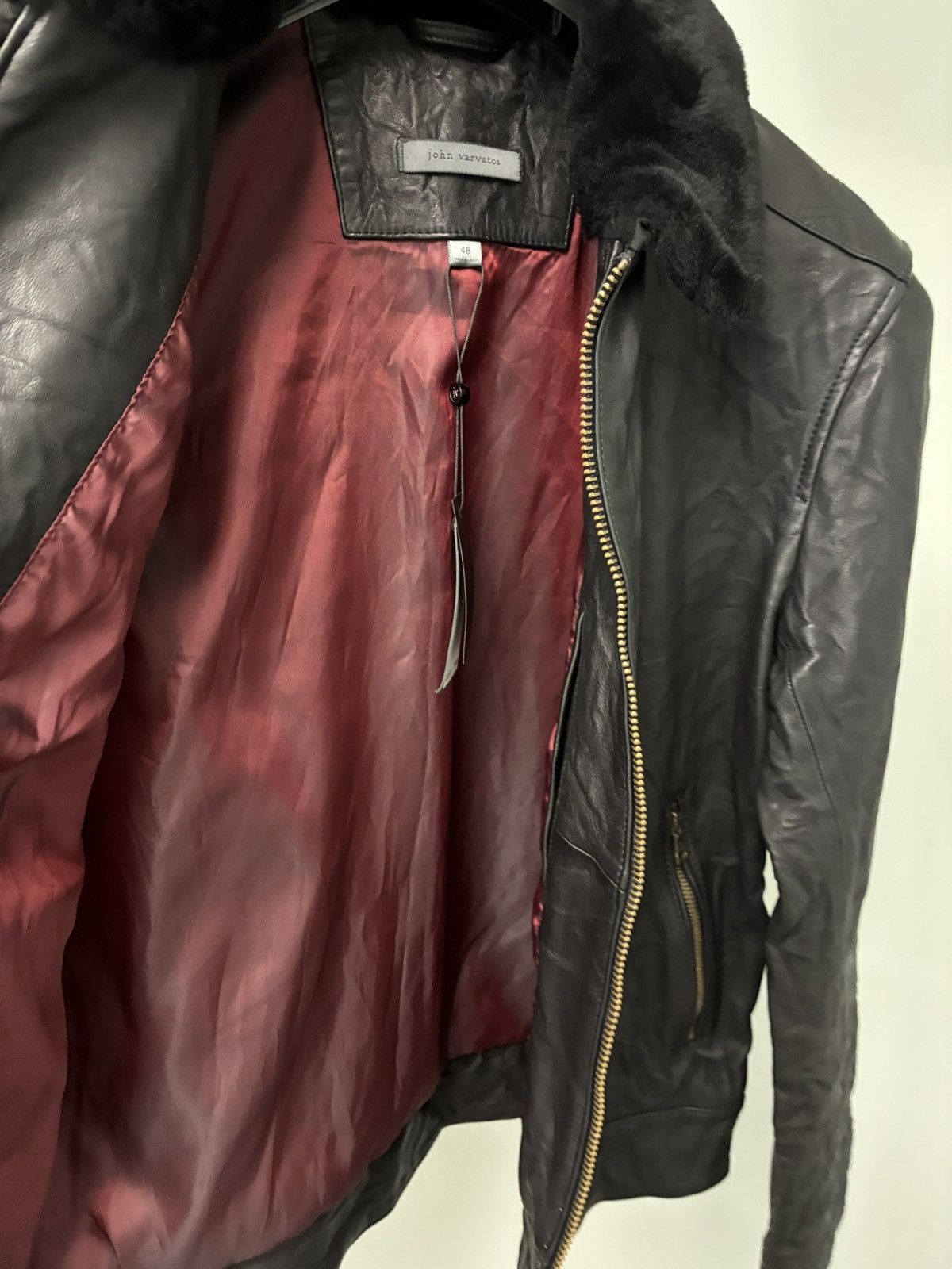 John Varvatos Sant Leather Jacket EU 48 USA 38 Size US M / EU 48-50 / 2 - 11 Thumbnail