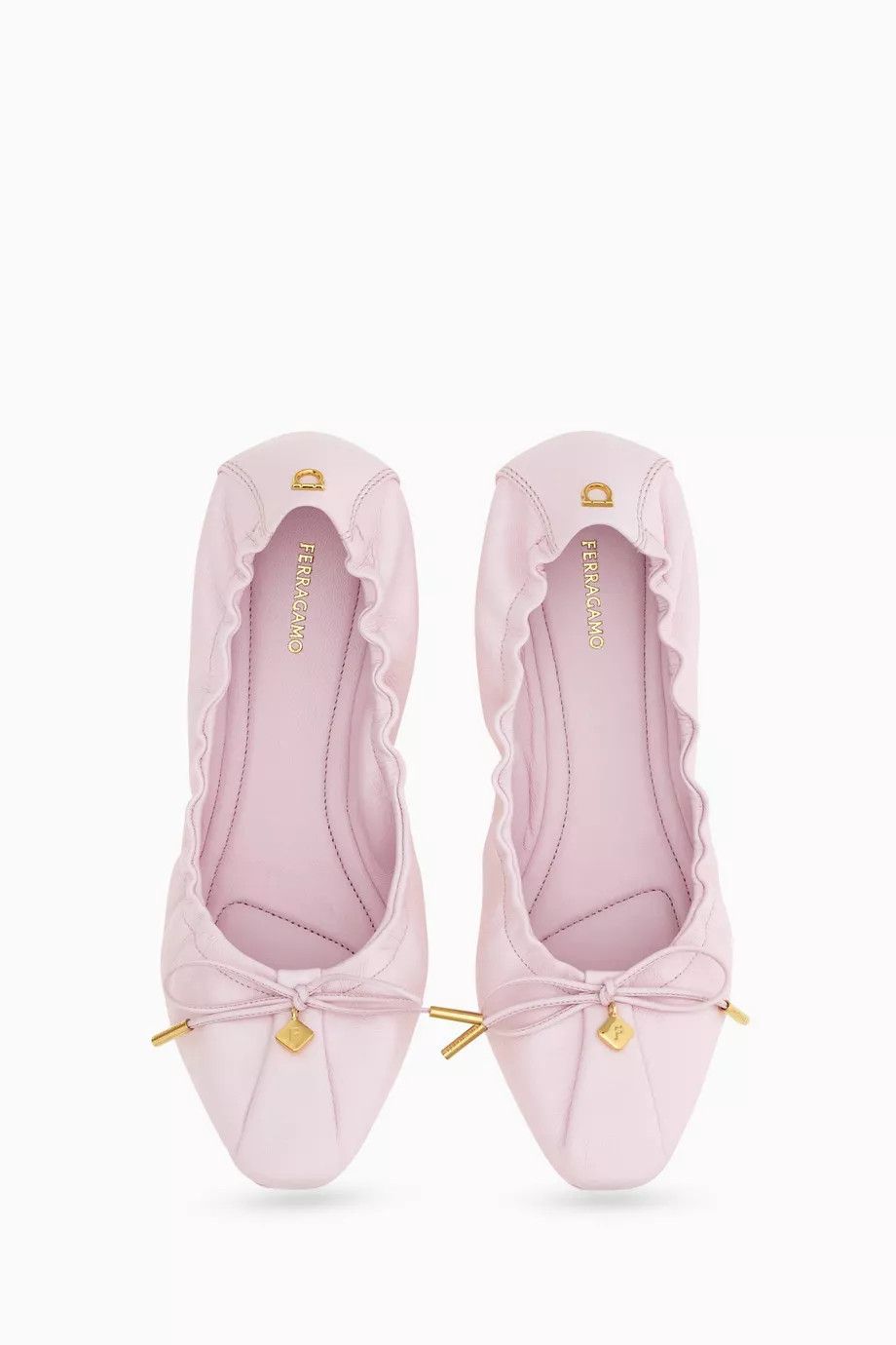 Salvatore Ferragamo o1y0426 Ballet Flats in Light Pink Size US 5.5 / IT 35.5 - 4 Thumbnail