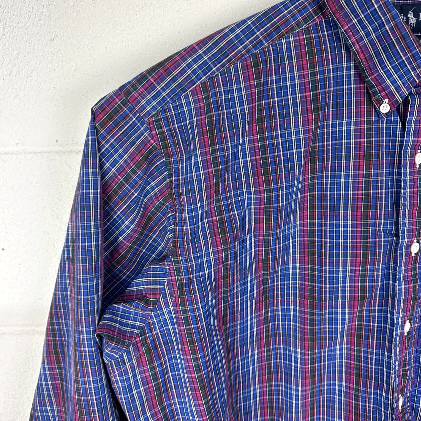 Polo Ralph Lauren VINTAGE Polo Ralph Lauren Mens Classic Fit Shirt XL Plaid Long Sleeve Button-Up Shirt Size US XL / EU 56 / 4 - 4 Thumbnail