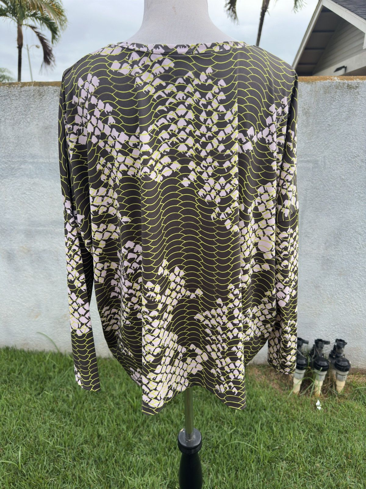 Other Manuhealii Blouse Long Sleeves Green Hawaiian Women's S Size S / US 4 / IT 40 - 2 Thumbnail