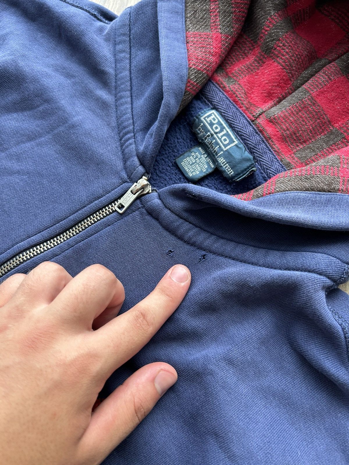 Polo Ralph Lauren × Vintage Vintage Polo Ralph Lauren faded zip-hoodies aztec Size US L / EU 52-54 / 3 - 5 Thumbnail