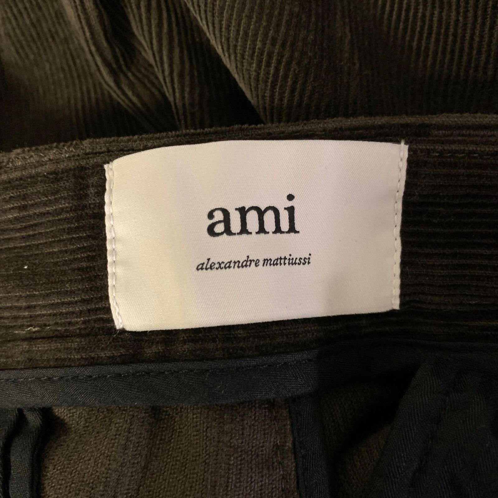 AMI AMI Size 34 Green Olive Corduroy Cotton Pants Size US 34 / EU 50 - 4 Thumbnail