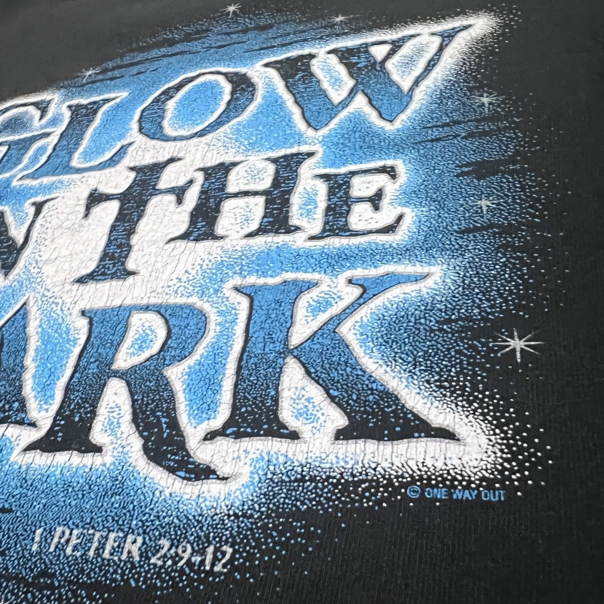 Other Vintage Y2K Glow in the dark Bible Holy God Jesus Promo Tee Size US L / EU 52-54 / 3 - 3 Thumbnail