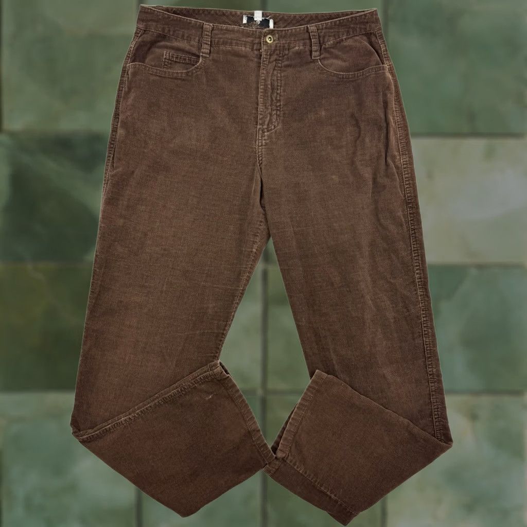 Vintage VINTAGE 1970s Corduroy Pants Womens 11 Brown Classic Hipster Hippie USA Size 32" / US 10 / IT 46 - 1 Thumbnail