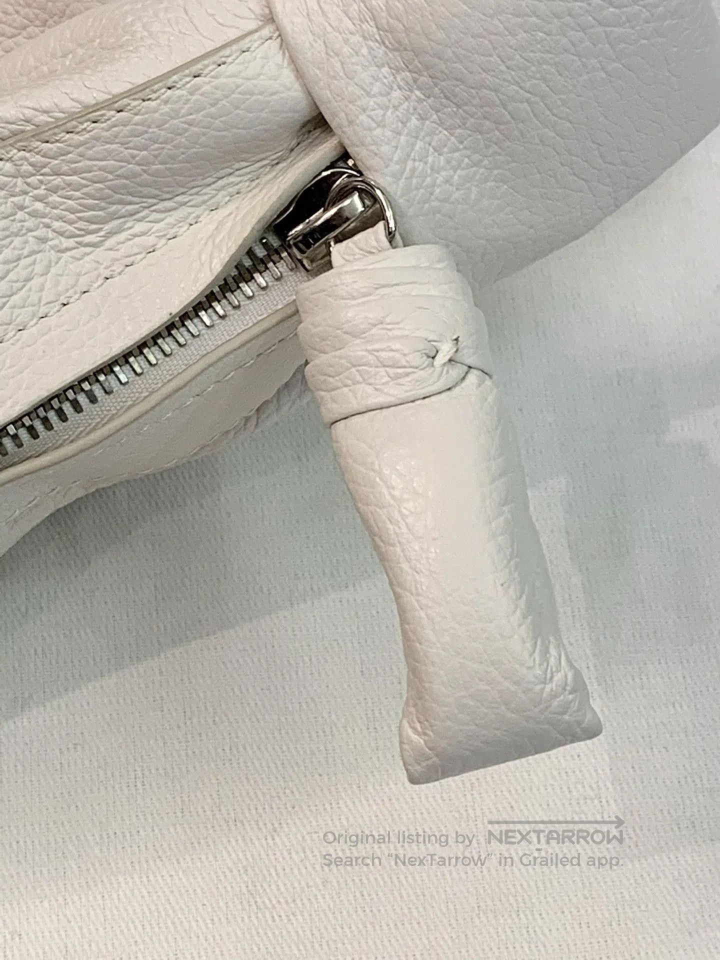 Lemaire Lemaire Large White Cowhide Croissant Bag. Size ONE SIZE - 7 Thumbnail
