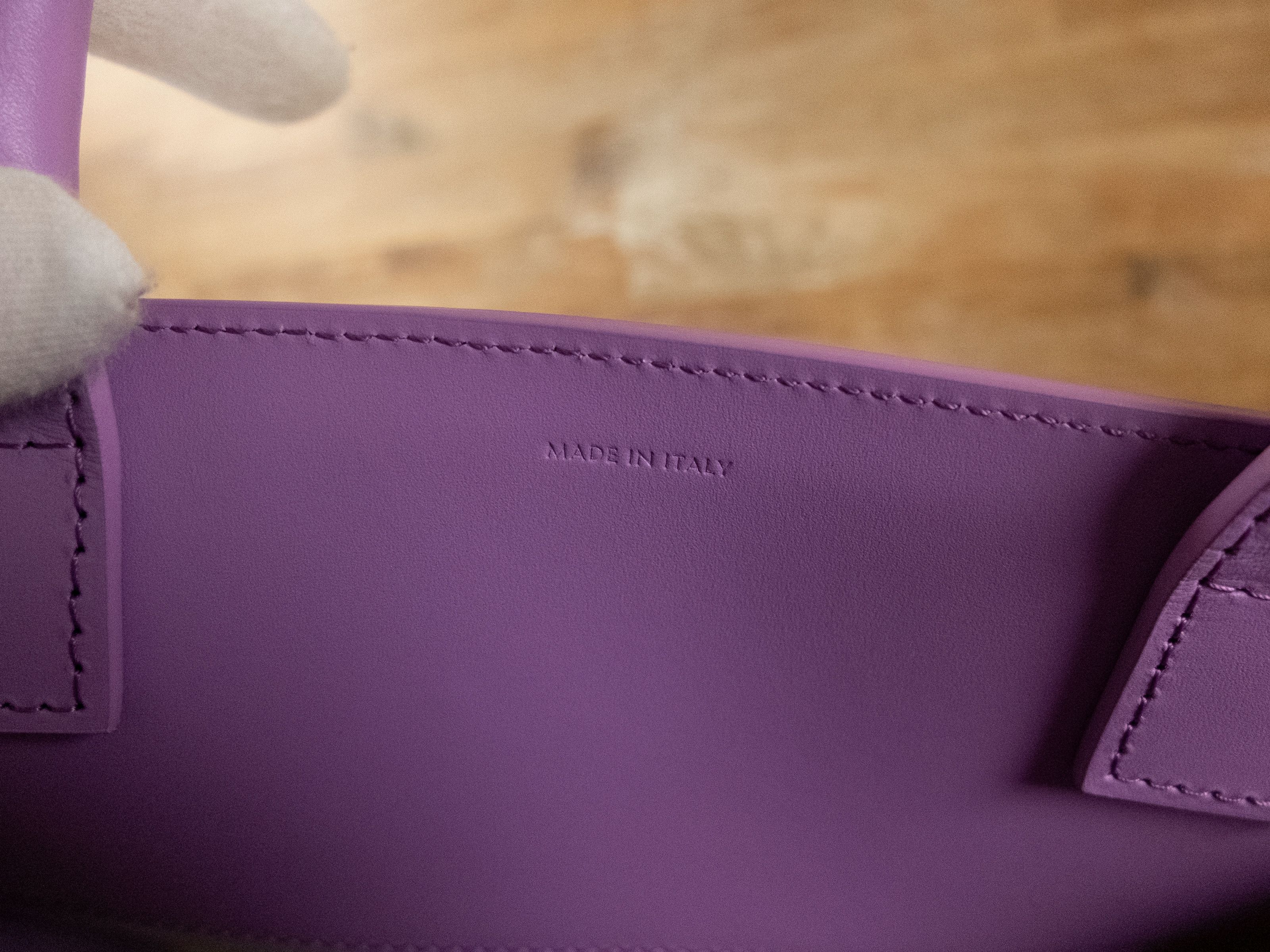 Celine CELINE Small Vertical mauve purple canvas leather tote bag q Size ONE SIZE - 8 Thumbnail
