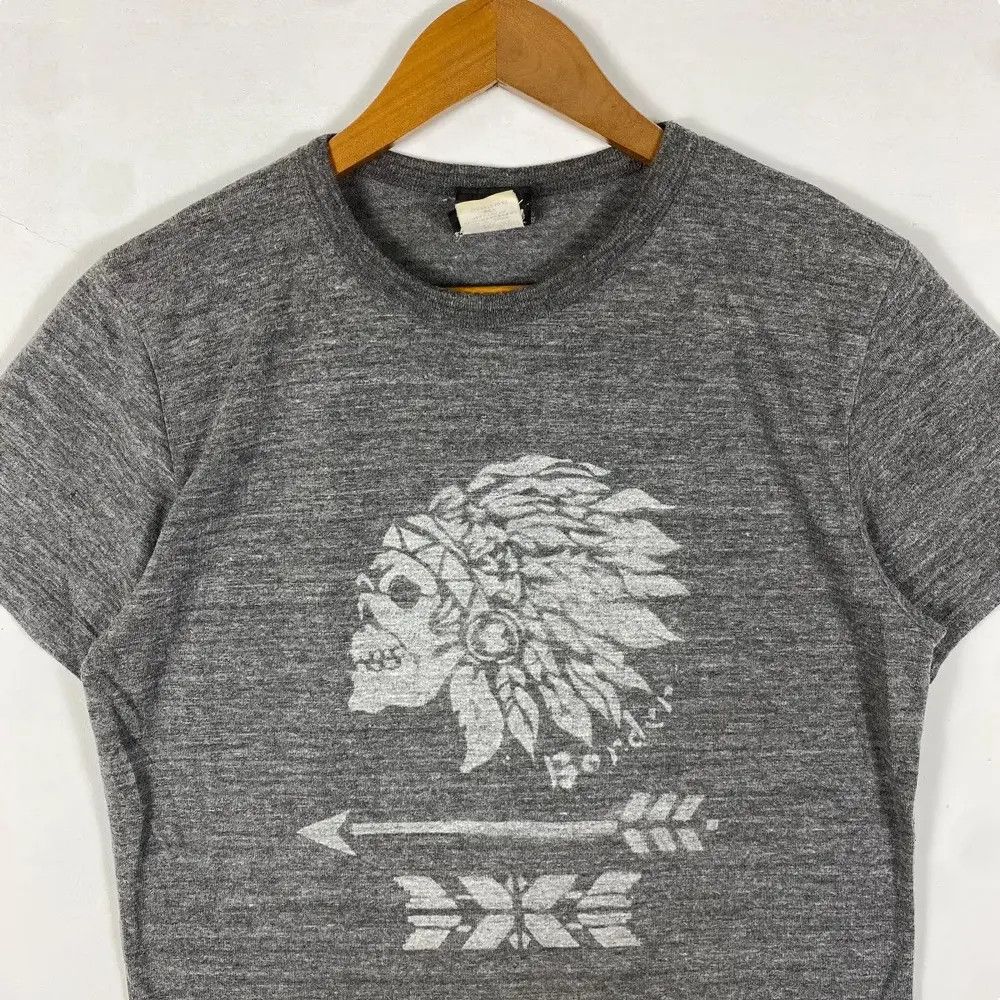 Beams Plus BEAMS Skull Chiefs Border Graphic Tee Shirt Large Fits Size US M / EU 48-50 / 2 - 2 Thumbnail