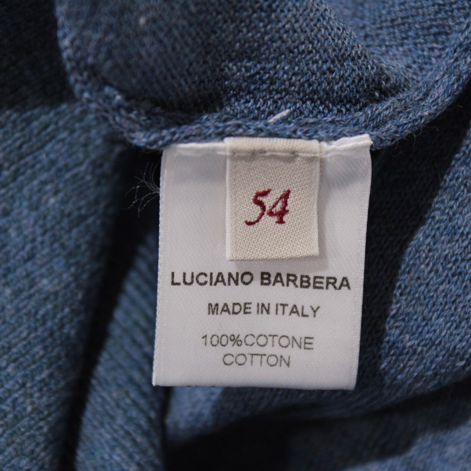 Luciano Barbera Luciano Barbera Sweater Size US XL in Blue Size US XL / EU 56 / 4 - 8 Thumbnail