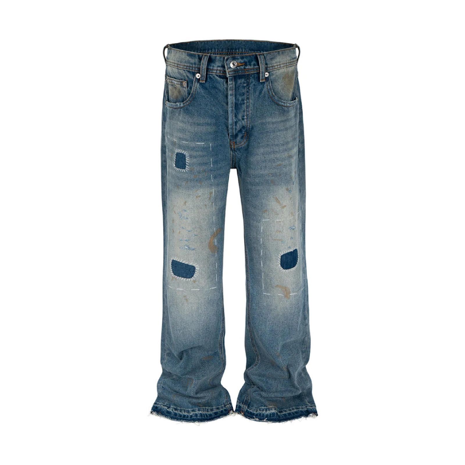 Vintage Distressed Flare Leg Jeans Size US 30 / EU 46 - 4 Thumbnail