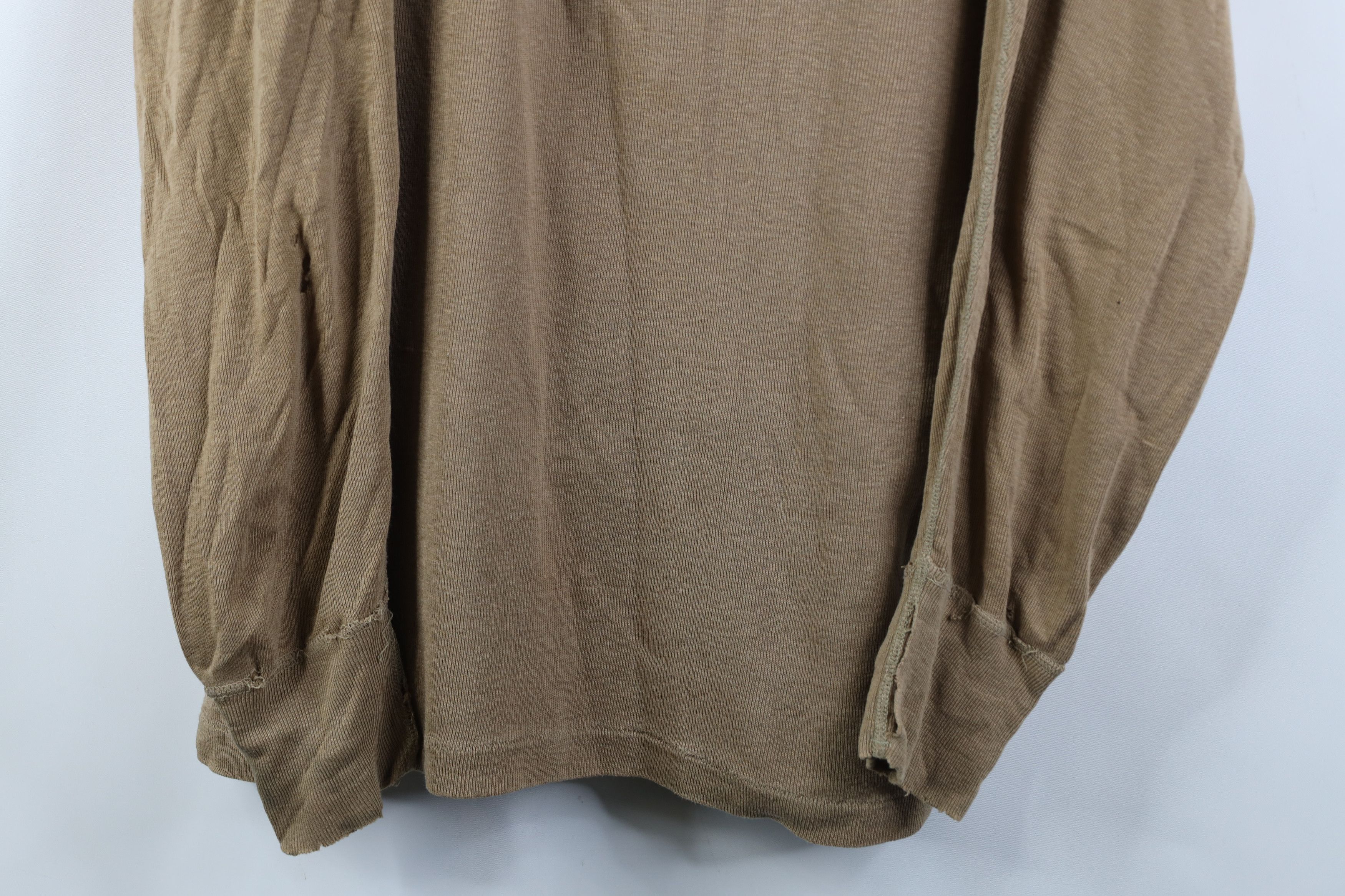Vintage Vintage USGI Ribbed Knit Henley Undershirt T-Shirt USA Size US XL / EU 56 / 4 - 3 Thumbnail
