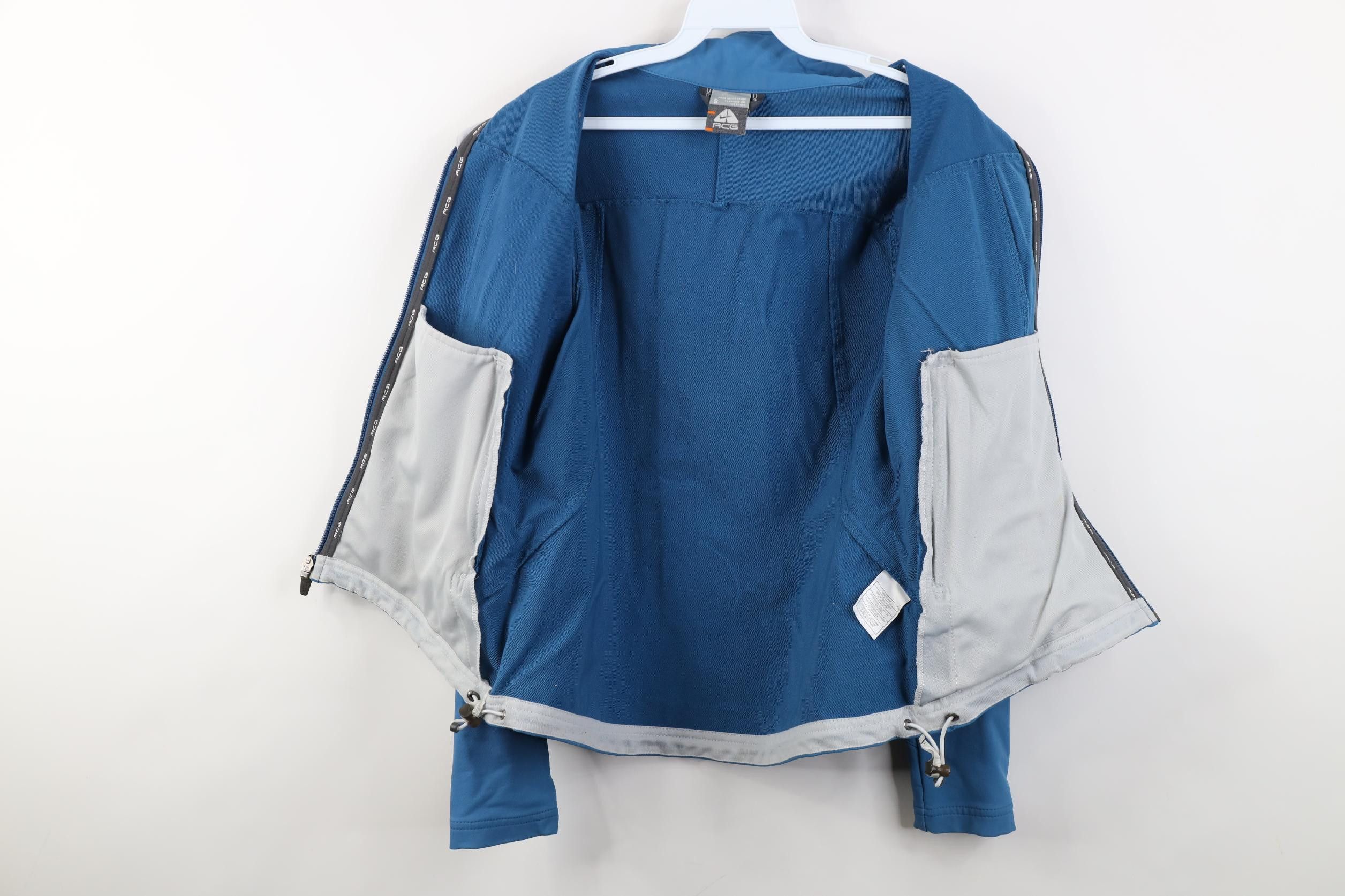 Nike Vintage Y2K Nike ACG Scott Mini Swoosh Softshell Jacket Blue Size S / US 4 / IT 40 - 11 Thumbnail