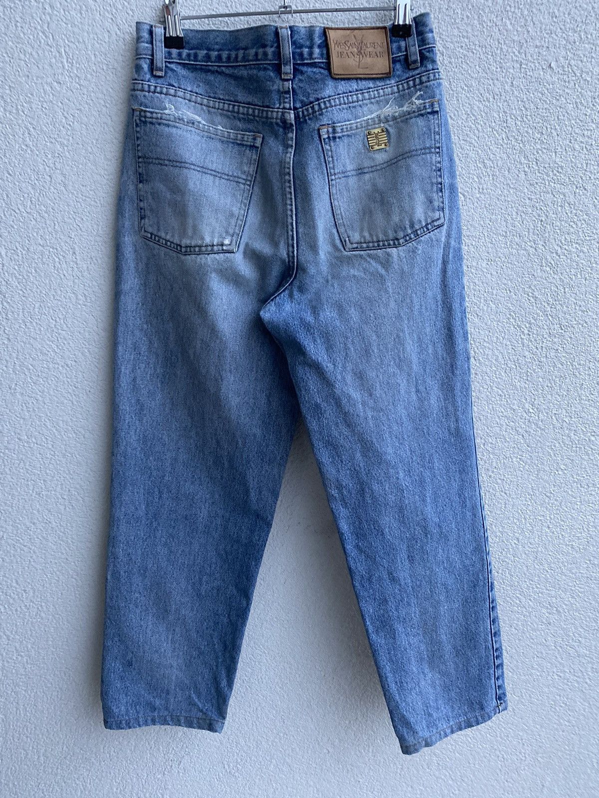 Yves Saint Laurent 28x28 YSL Jeans Denim Pants Cotton Navy Size US 28 / EU 44 - 3 Thumbnail